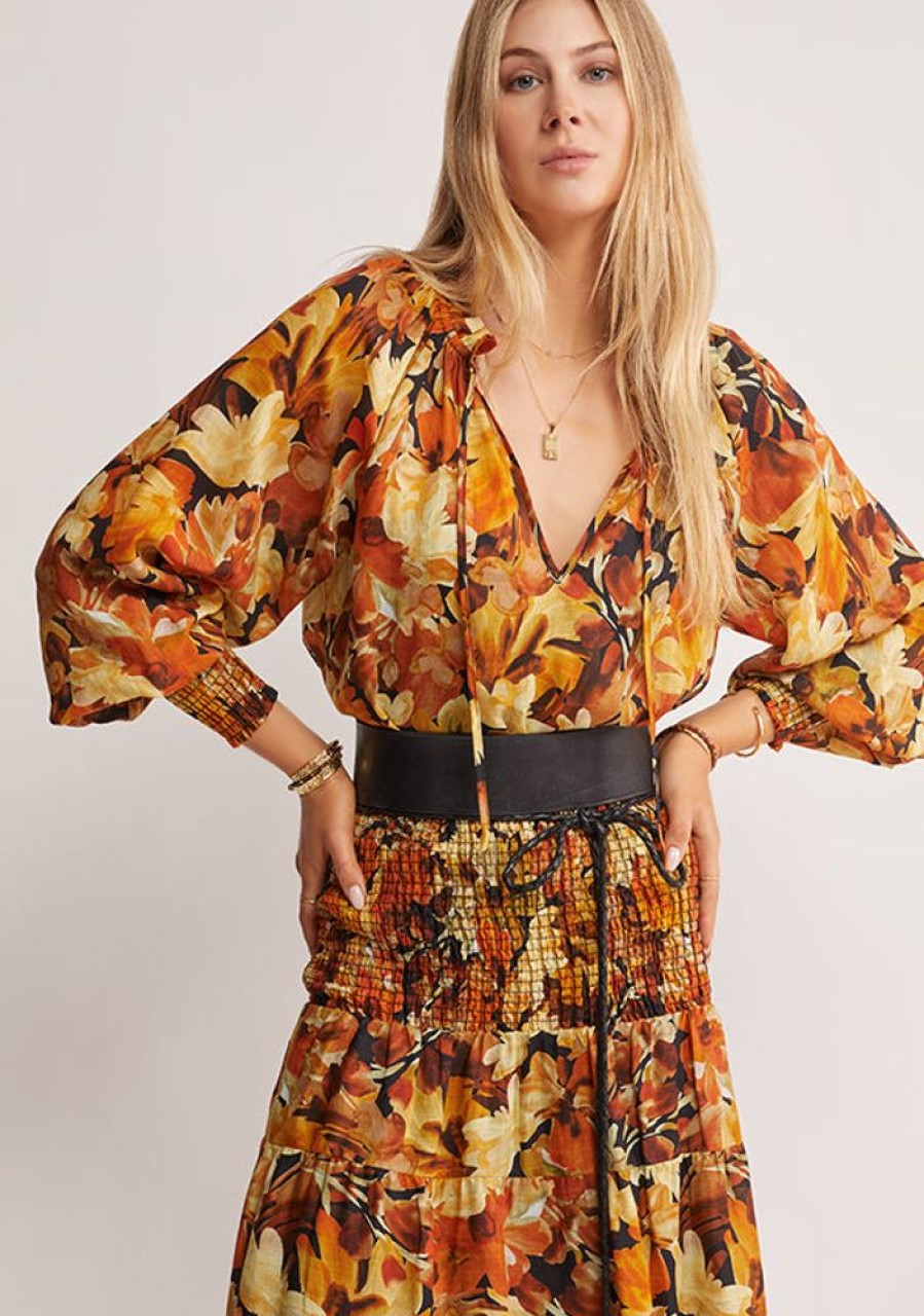 Blouses MOS The Label | Golden Fall Blouse Golden Fall Print