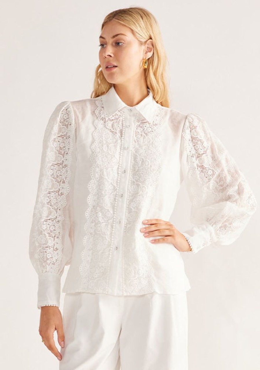 Blouses MOS The Label | Sofia Blouse Ivory