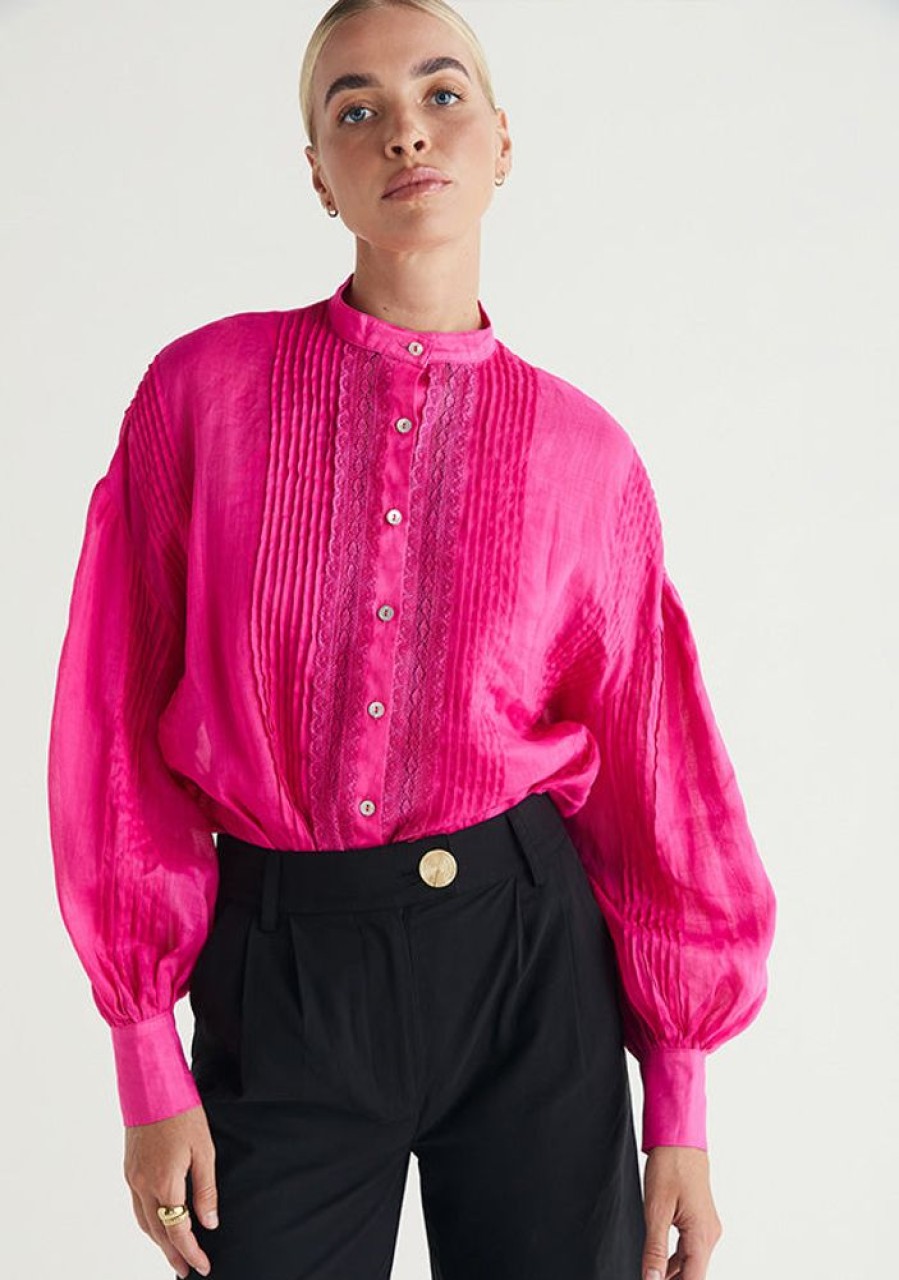 Blouses MOS The Label | Anastasia Blouse Cerise