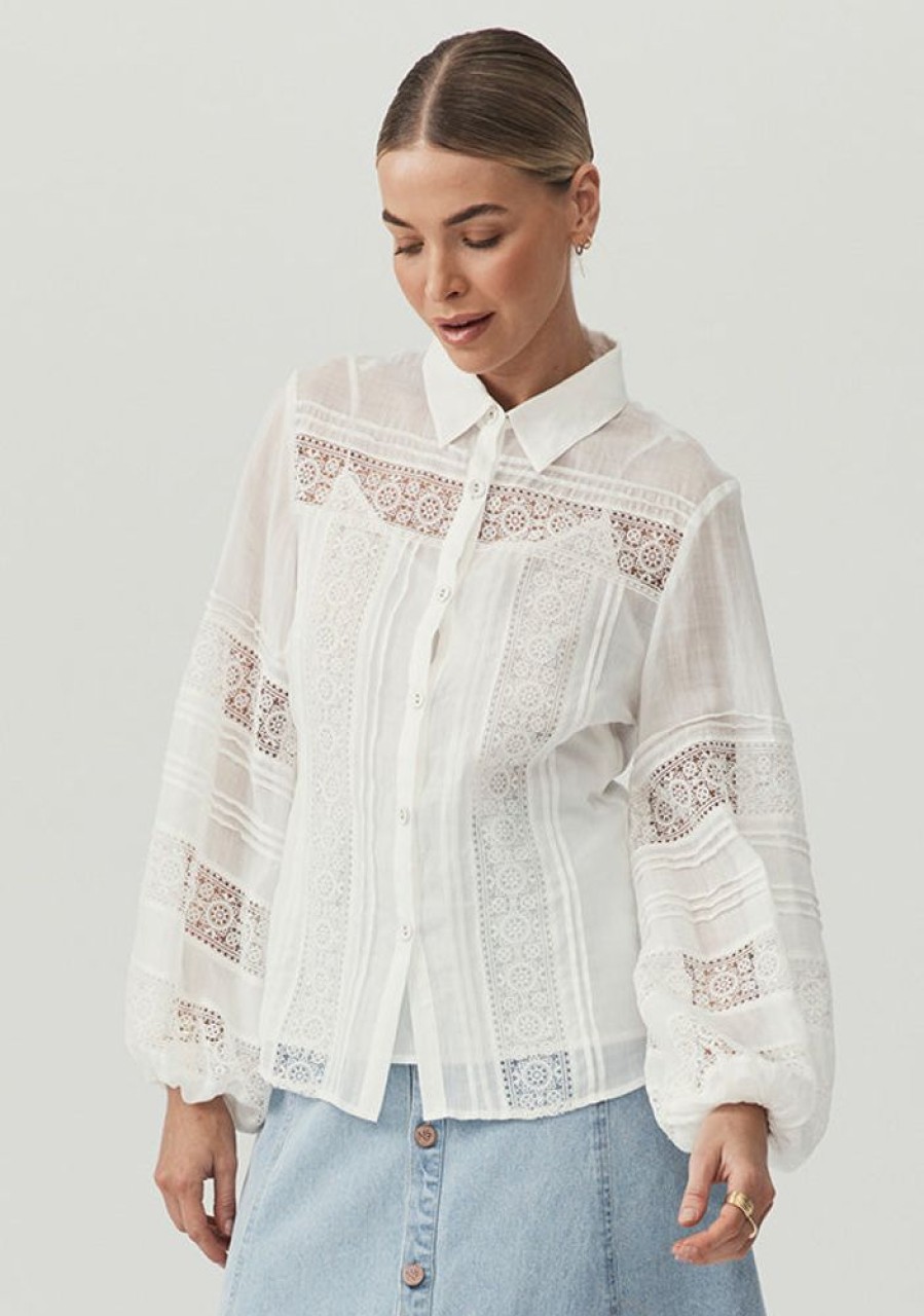 Blouses MOS The Label | Layla Blouse Ivory