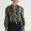 Blouses MOS The Label | Alexia Blouse Pine Alexia Print