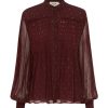 Blouses MOS The Label | Abloom Blouse Wine