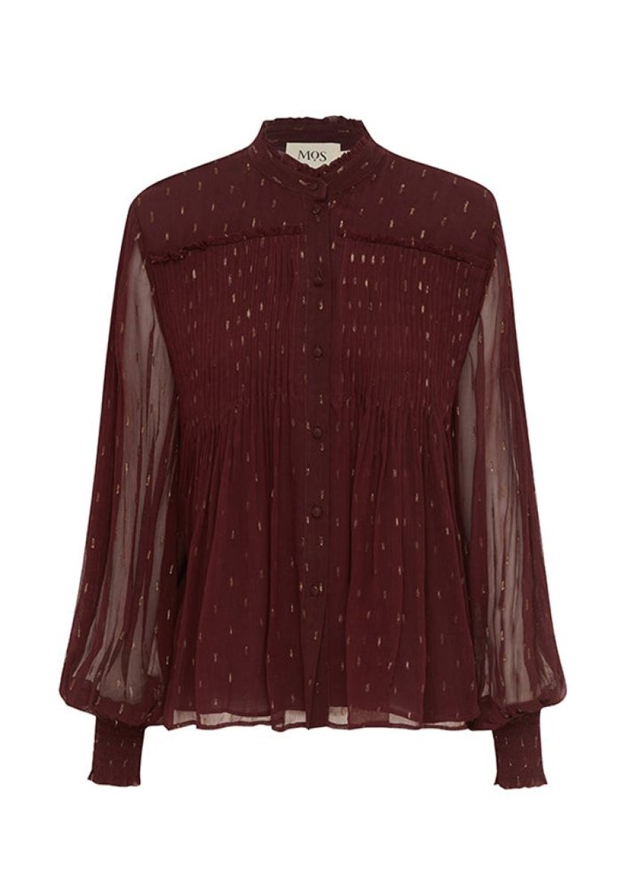 Blouses MOS The Label | Abloom Blouse Wine