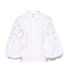 Blouses MOS The Label | Wild Bloom Embroidery Blouse Sage