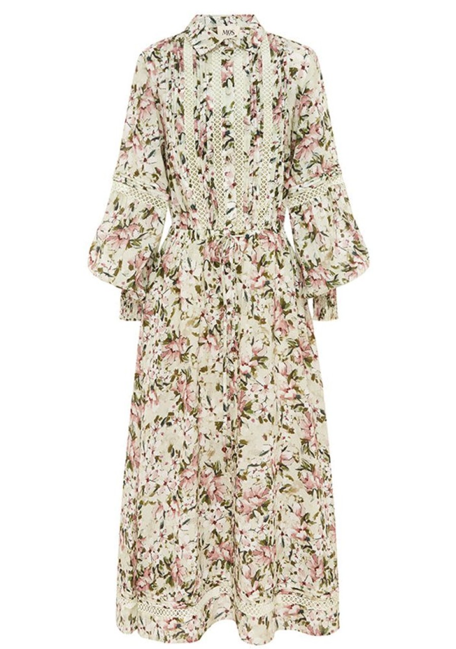 Dresses MOS The Label | Winter Garden Party Midi Dress Winter Garden Print