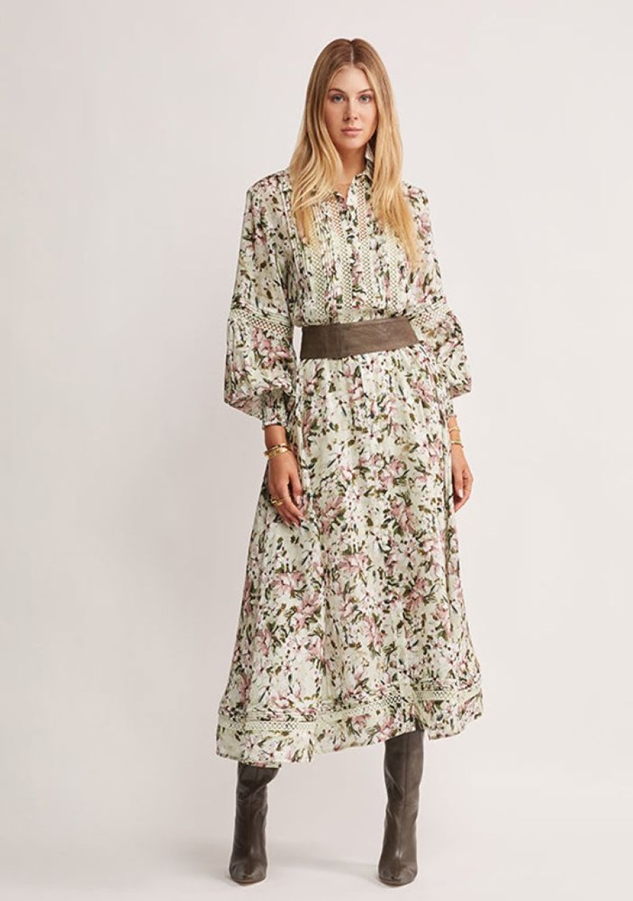 Dresses MOS The Label | Winter Garden Party Midi Dress Winter Garden Print