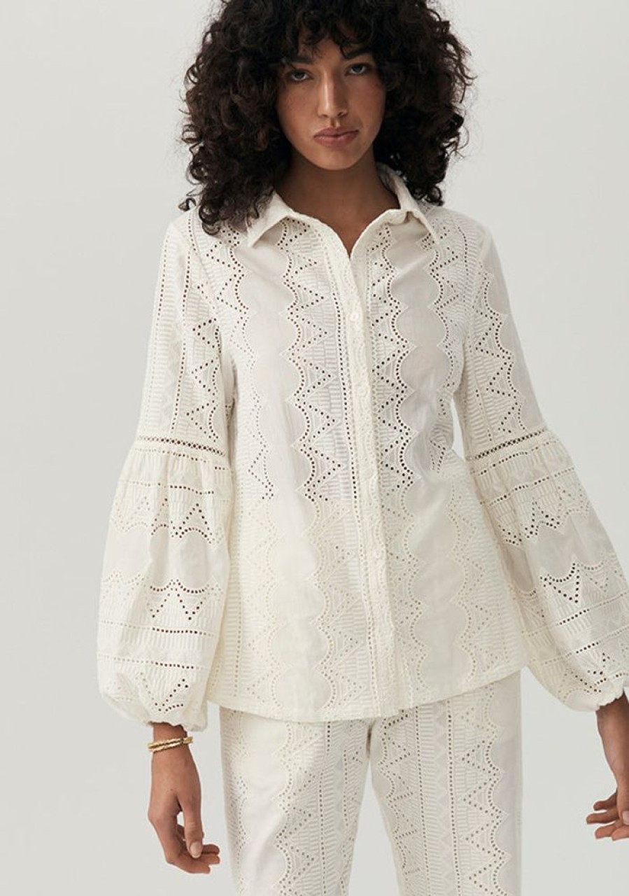 Blouses MOS The Label | Gina Blouse Ivory