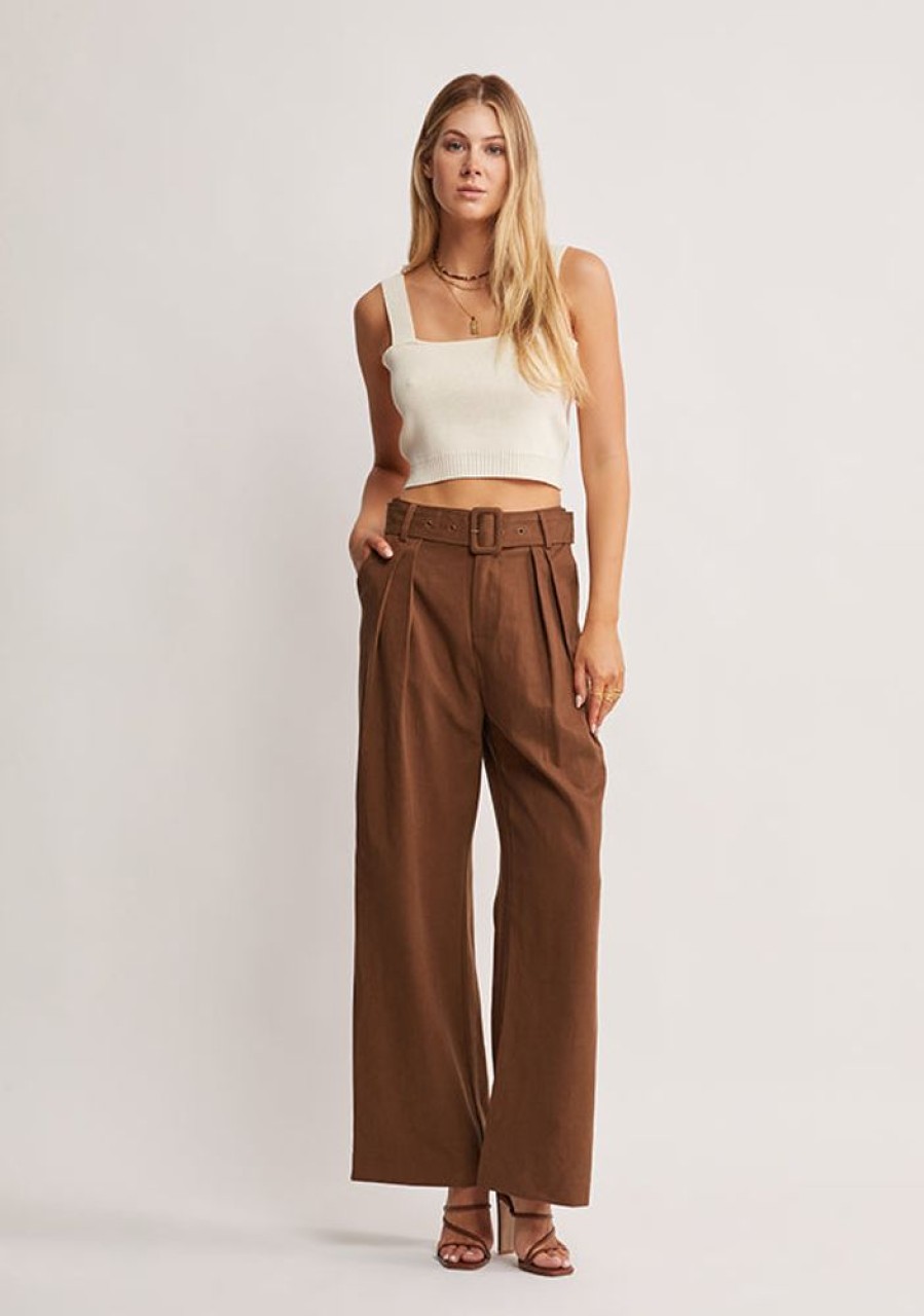 Bottoms MOS The Label | Heirloom Pants Truffle