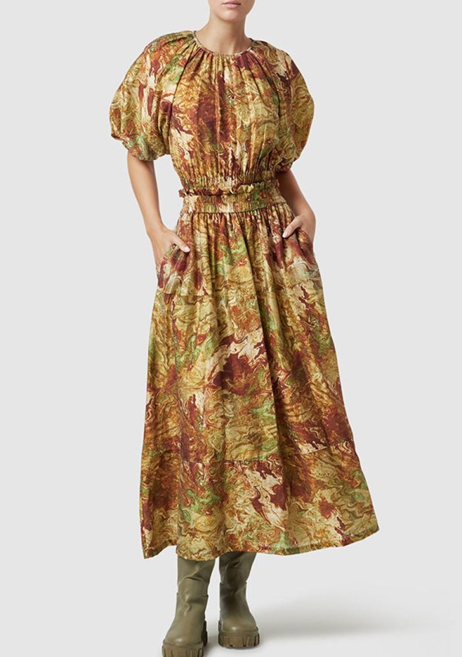 Dresses MOS The Label | Re-Rooted Nature Maxi Dress Re-Rooted Nature Print