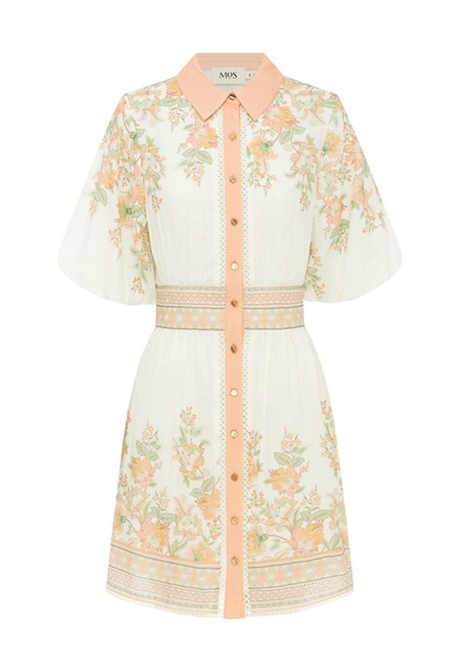 Dresses MOS The Label | Joanna Mini Dress Floral Border Print