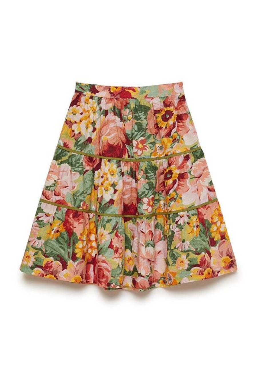 Mini Mos MOS The Label | Into The Garden Mini Mos Skirt Into The Garden Print