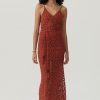 Dresses MOS The Label | Talia Beach Lace Midi Dress Sangria