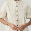 Denim MOS The Label | Lucia Denim Blouse Ivory