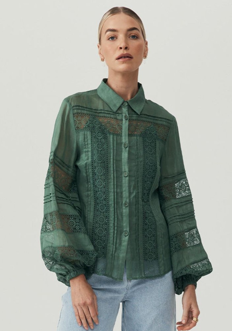 Blouses MOS The Label | Layla Blouse Moss