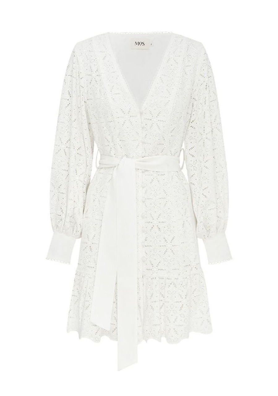 Dresses MOS The Label | Sara Lace Mini Dress Ivory