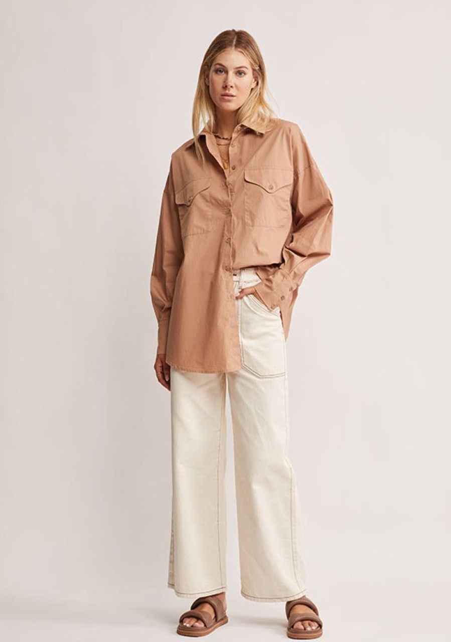 Blouses MOS The Label | Wanderer Blouse Dusty Clay