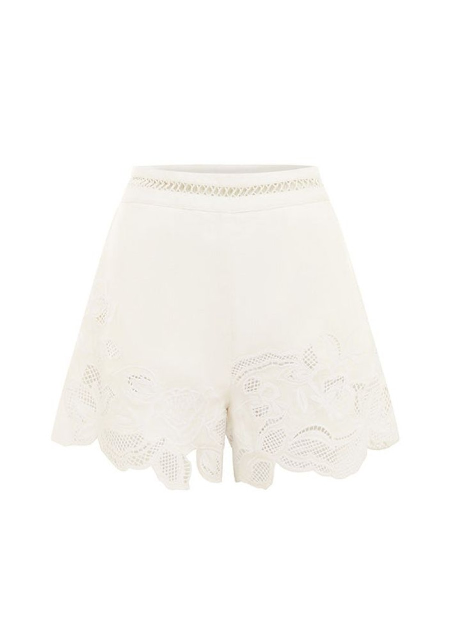 Bottoms MOS The Label | Helia Shorts Ivory