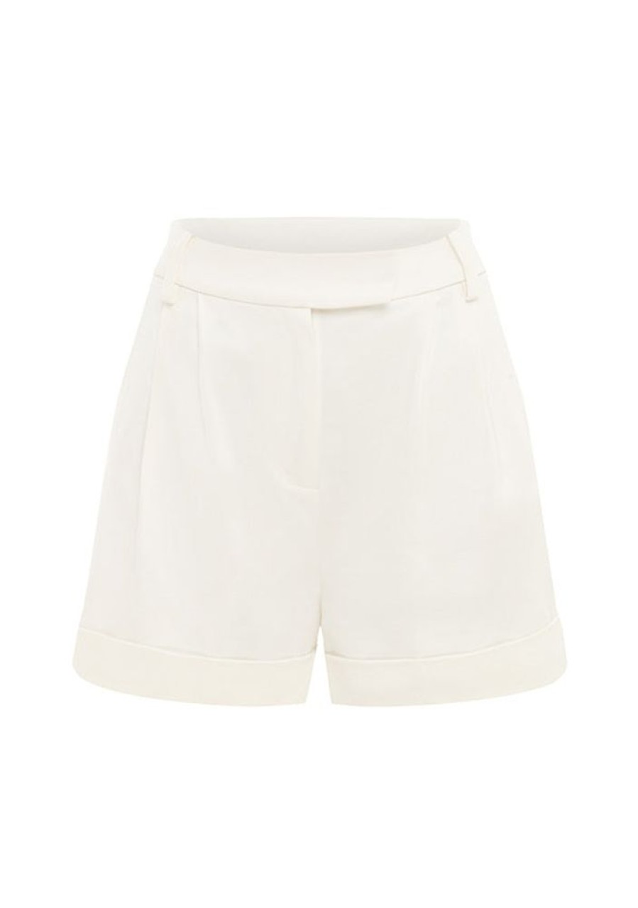 Bottoms MOS The Label | Thalia Shorts Ivory