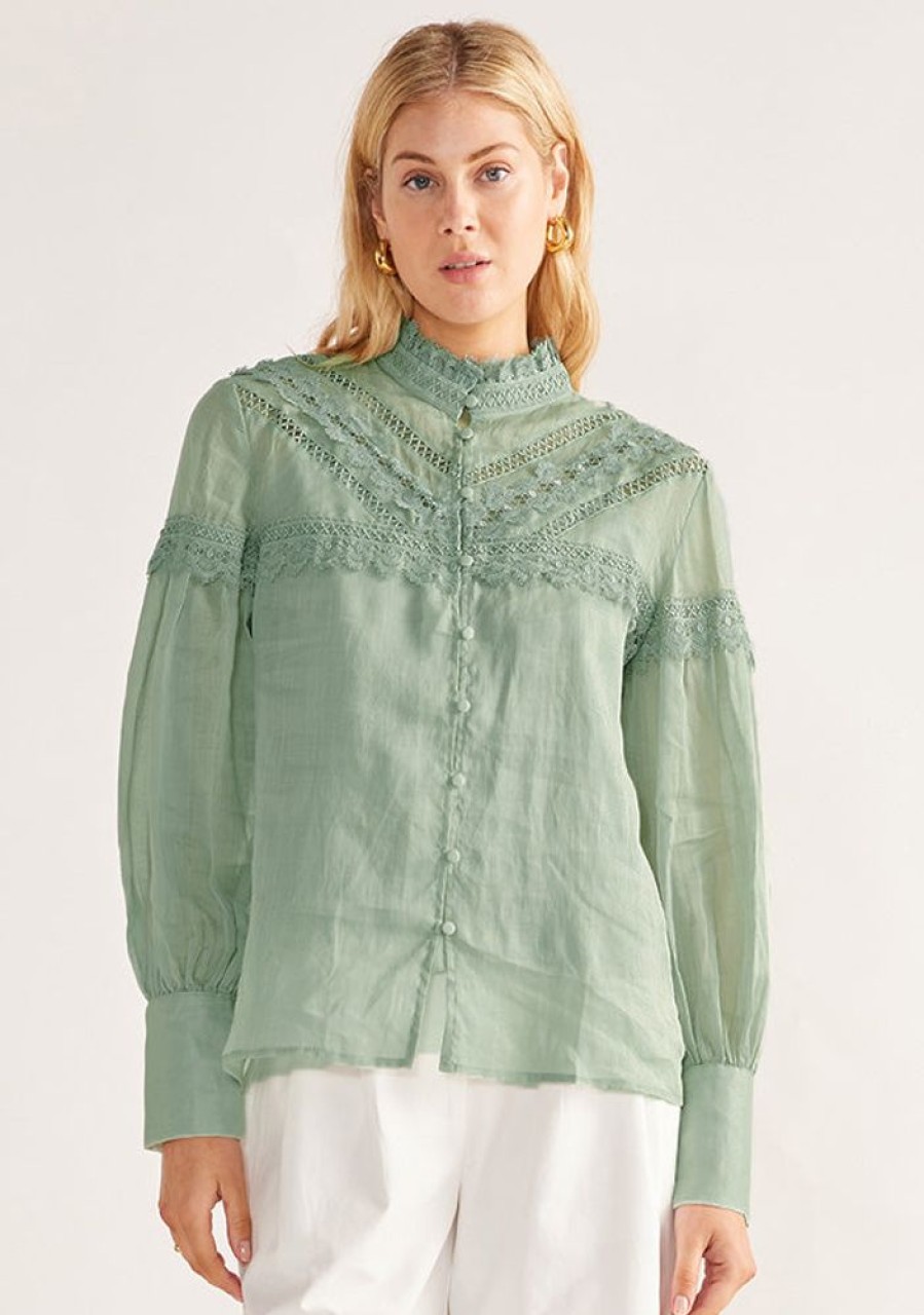 Blouses MOS The Label | Elena Blouse Mint