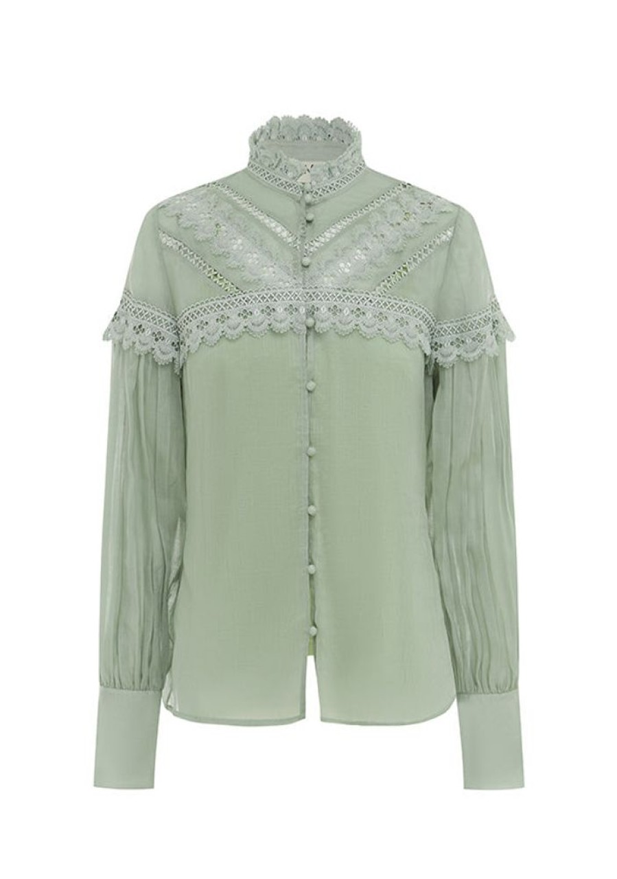 Blouses MOS The Label | Elena Blouse Mint