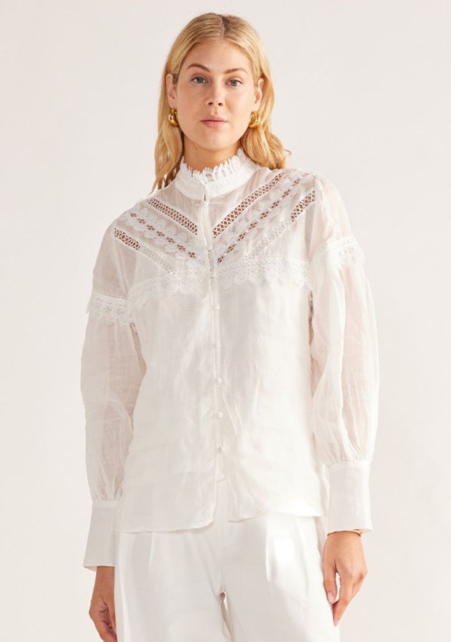 Blouses MOS The Label | Elena Blouse Ivory