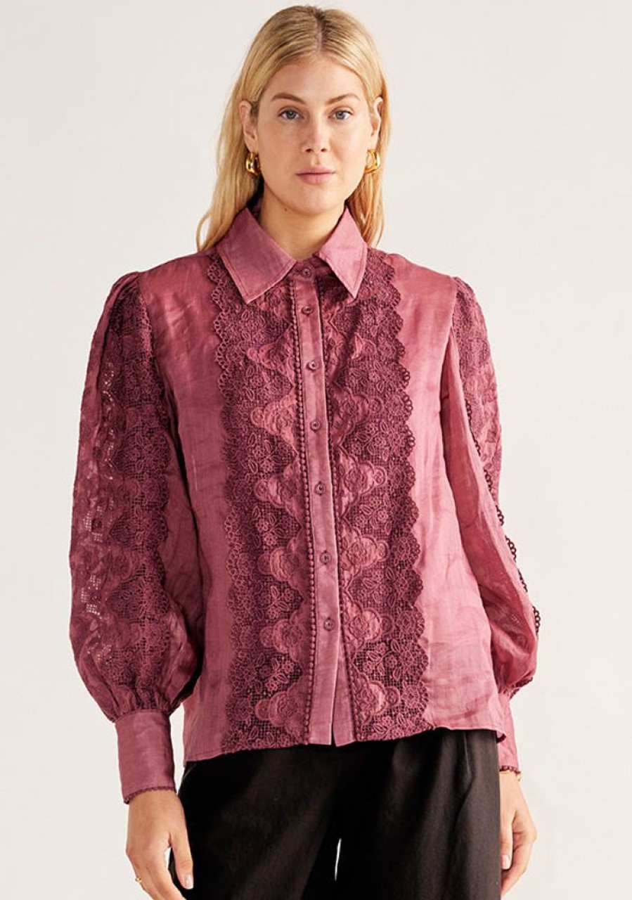 Blouses MOS The Label | Sofia Blouse Magenta