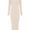 Dresses MOS The Label | Wistful Knit Midi Dress Sand