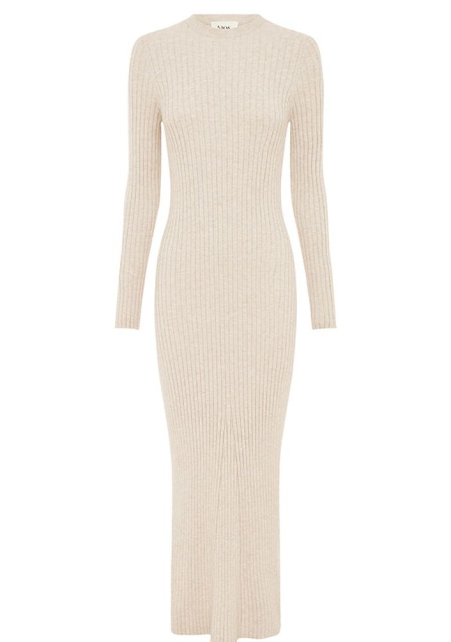 Dresses MOS The Label | Wistful Knit Midi Dress Sand