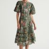 Dresses MOS The Label | Alexia Midi Dress Pine Alexia Print