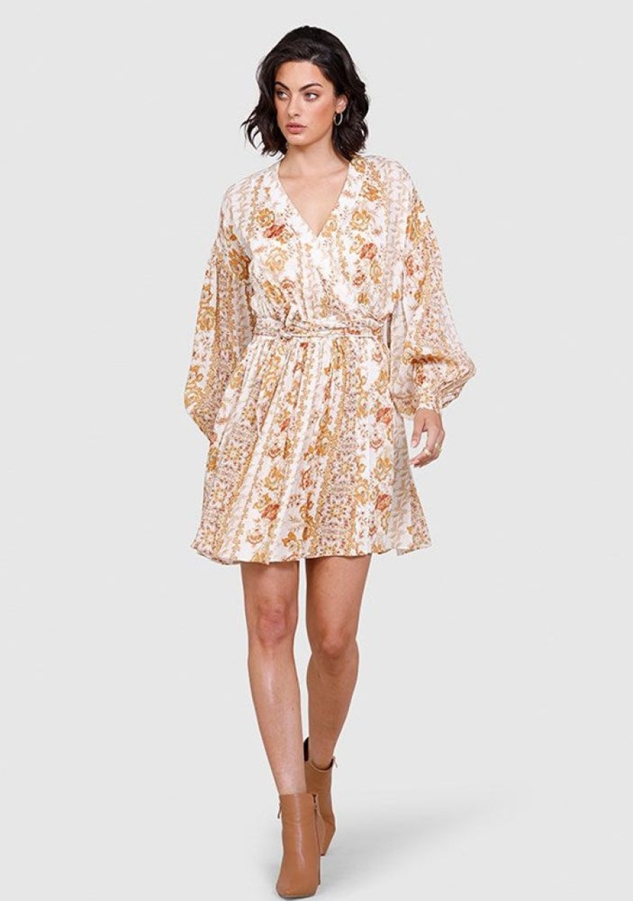 Dresses MOS The Label | Desert Daze Wrap Mini Dress Desert Daze Print