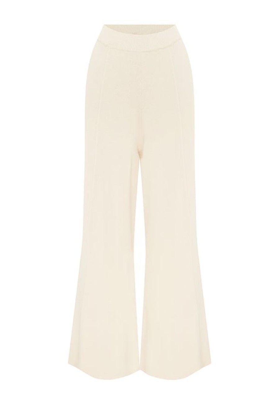 Outerwear MOS The Label | Tranquillity Knit Pants Ivory