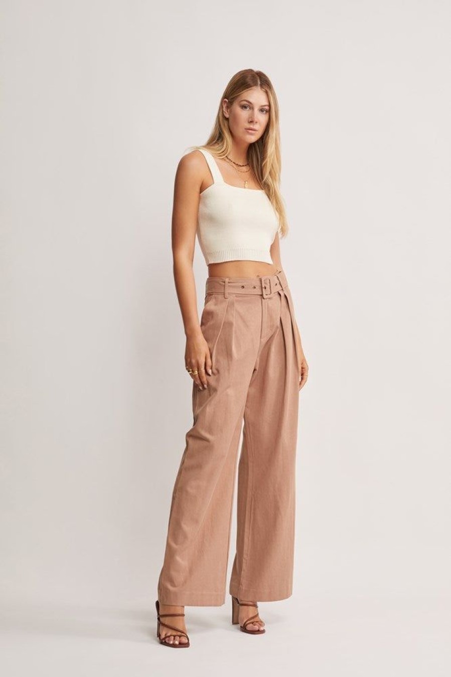 Bottoms MOS The Label | Heirloom Pants Dusty Clay