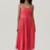 Dresses MOS The Label | Nora Midi Dress Pink Punch