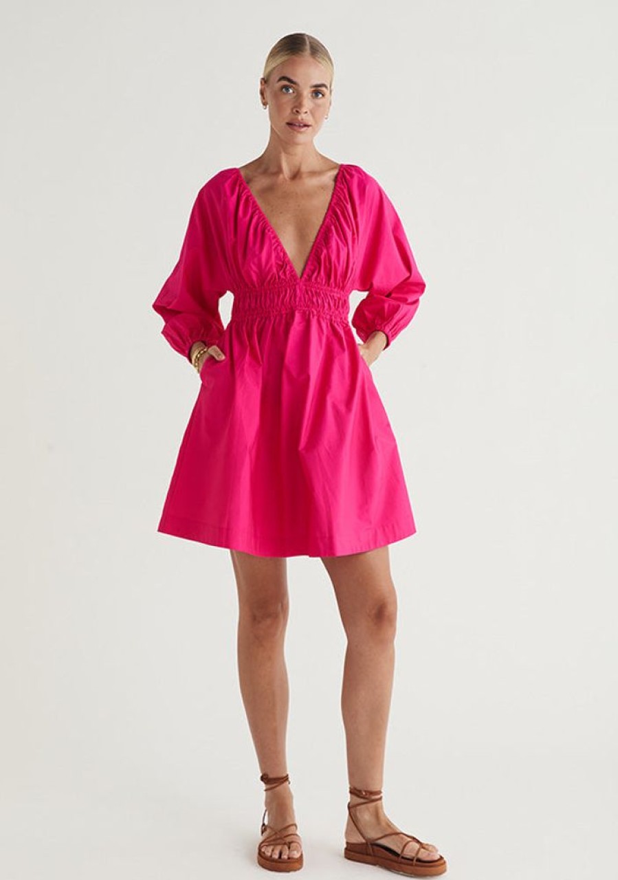 Dresses MOS The Label | Xenia Mini Dress Cerise