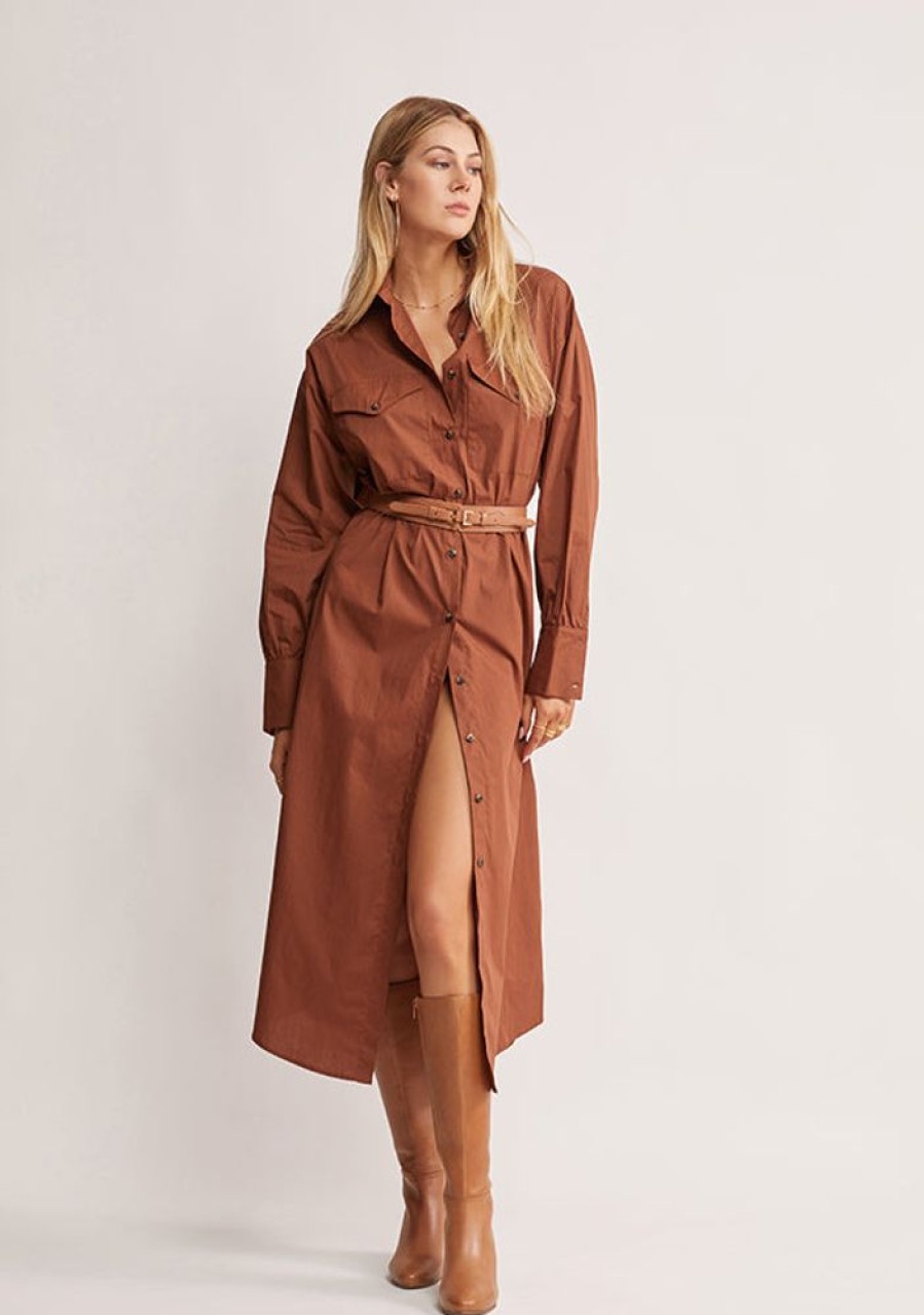 Dresses MOS The Label | Wanderer Midi Dress Bloodstone