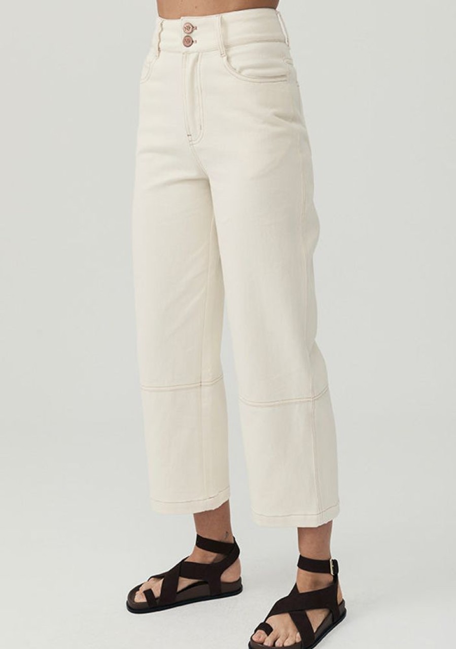 Denim MOS The Label | Lucia Denim Pants Ivory