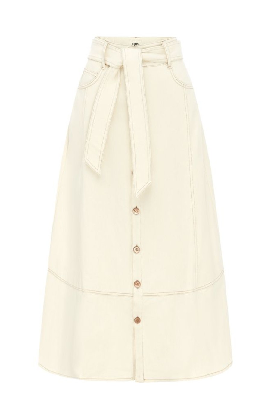 Denim MOS The Label | Lucia Denim Skirt Ivory