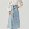 Denim MOS The Label | Lucia Denim Skirt Blue Wash