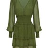 Dresses MOS The Label | Abloom Mini Dress Olive