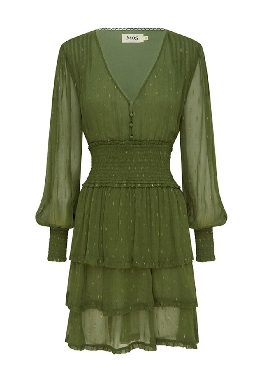 Dresses MOS The Label | Abloom Mini Dress Olive