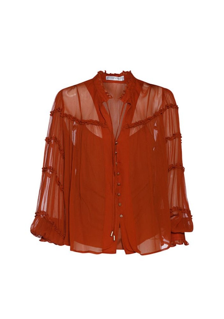 Tops MOS The Label | Coyote Blouse Cinnamon