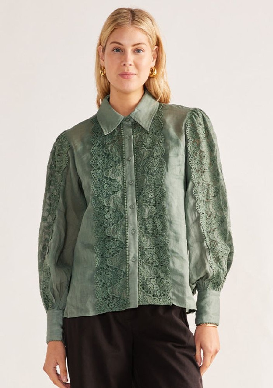 Blouses MOS The Label | Sofia Blouse Pine