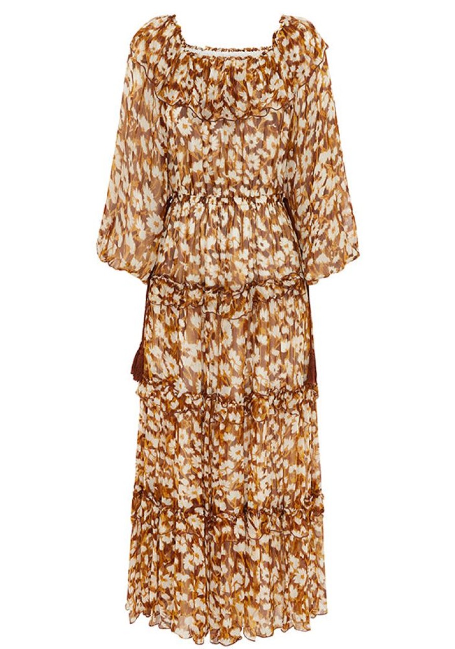 Dresses MOS The Label | Desert Floral Midi Dress Desert Floral Print