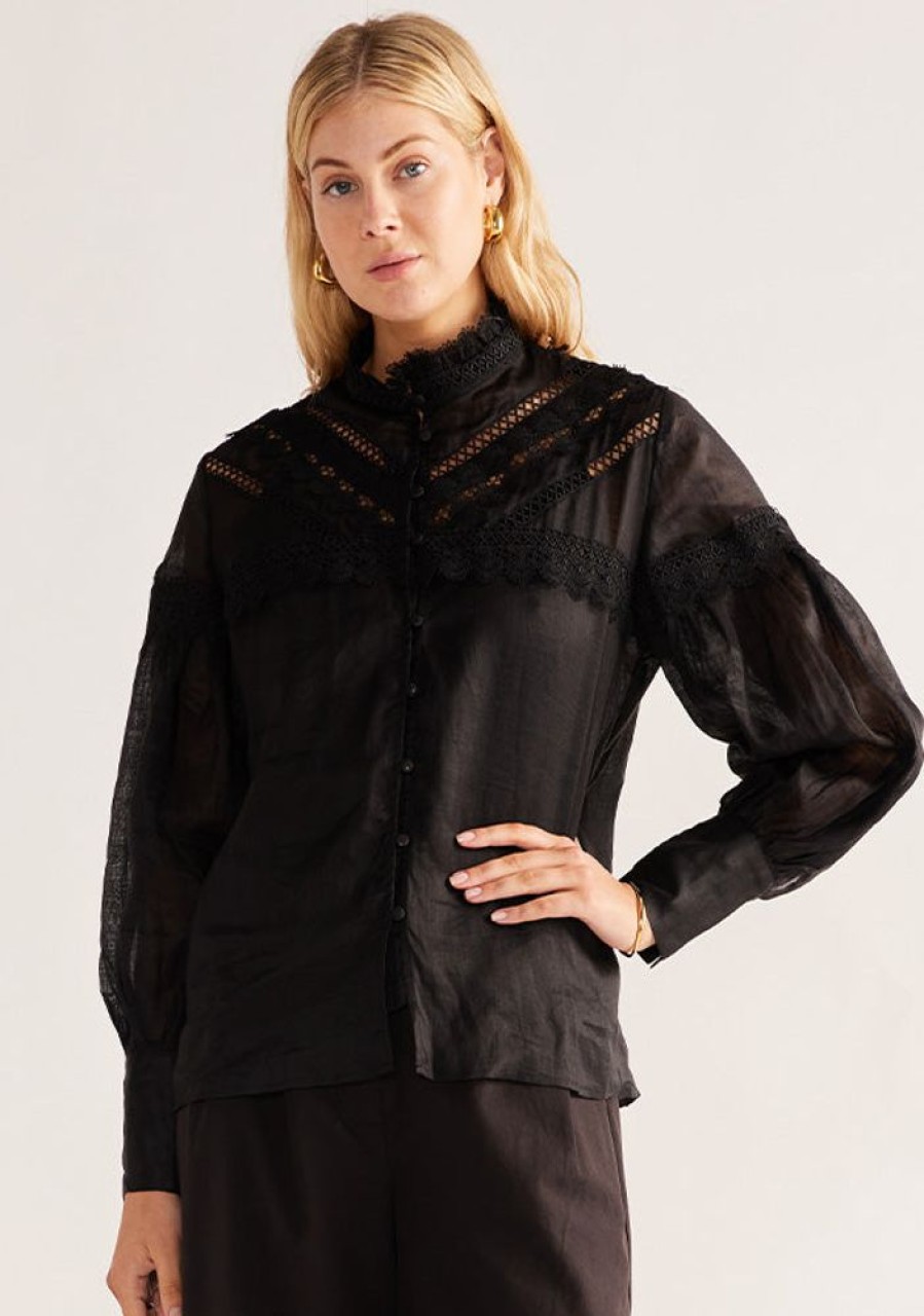 Blouses MOS The Label | Elena Blouse Black